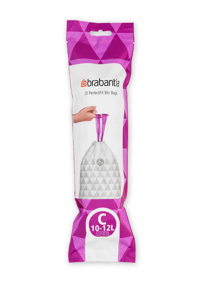 Brabantia Type C PerfectFit Afvalzak 10-12 Liter - 20 zakken
