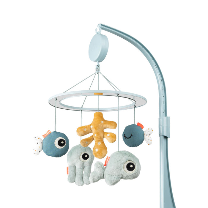 Done by Deer Muziekmobiel met spiegel sea friends - blue -