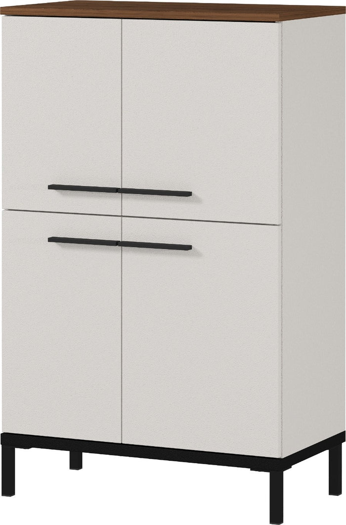 Germania Yonkers Badkamerkast Laag Cashmere|Walnoot