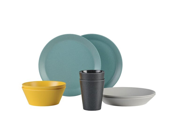 Mepal - Bloom Serviesset 8-Delige Set - Pebble Assorti