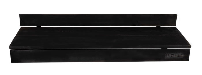 Balkonbar Pine Black Rectangular High