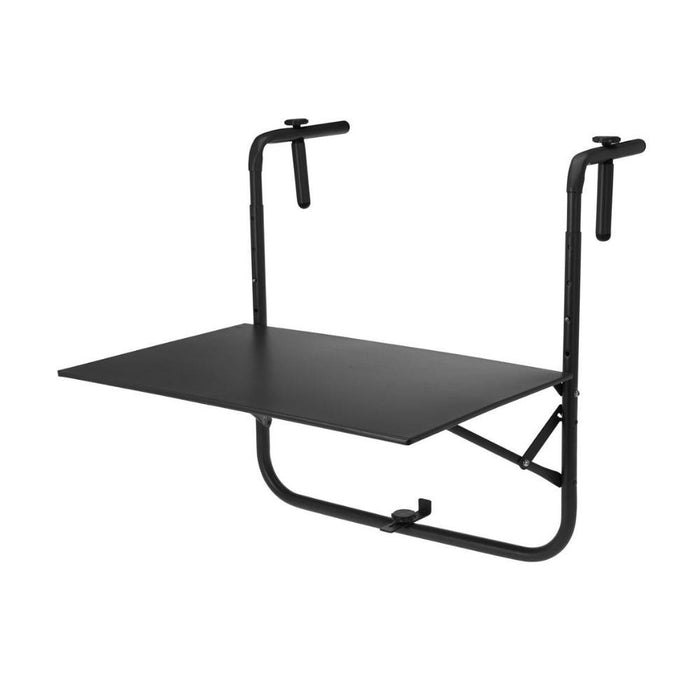 Orange85 Balkontafel Inklapbaar en verstelbaar Zwart 43x60x50 cm Me...
