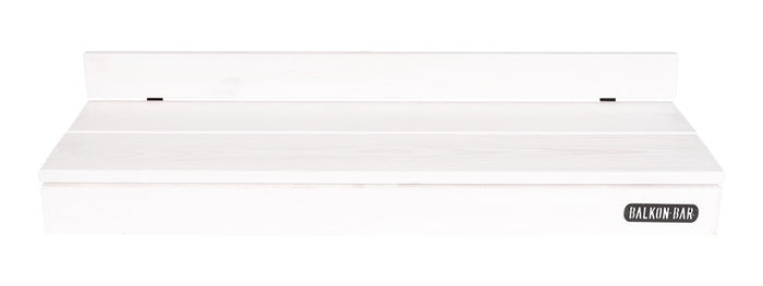 Balkonbar Pine White Rectangular Low