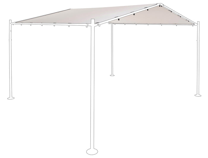 SORARA Reservedoek voor Dubbele Milano 400 x 350 Zand
