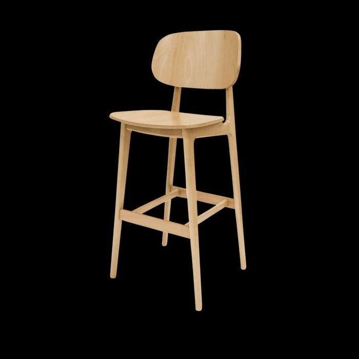 Bosse & Bo Bonn houten barkruk naturel - 65 cm