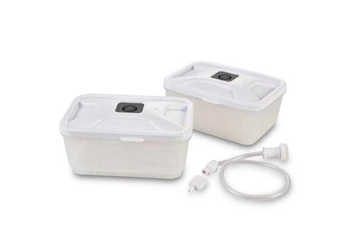Solis Vacuum Lunch Boxen - 600 ml - Vershoudbakjes - 2 stuks