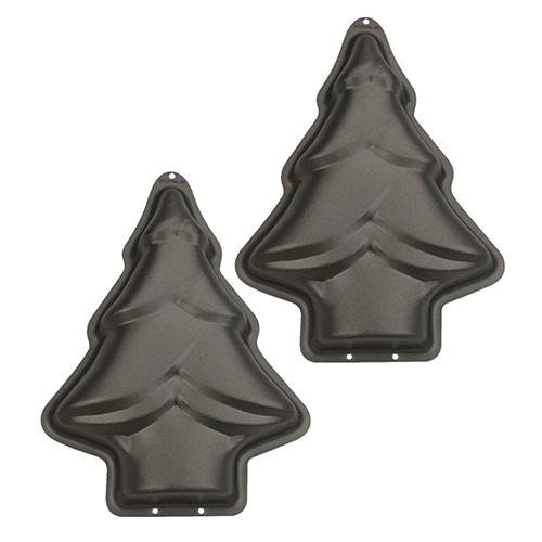 Städter - Set van 2 mini bakvormen - kerstboom - Städter