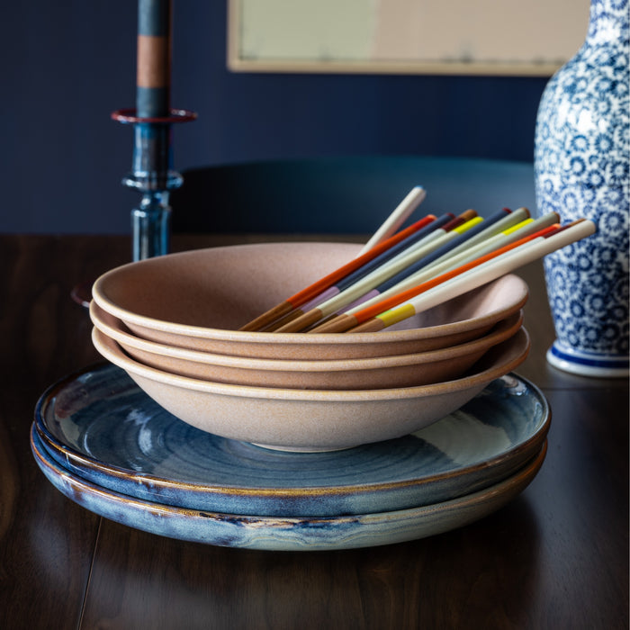 HKliving Chef Ceramics Dinerbord Ø 26 cm - Rustic Blue