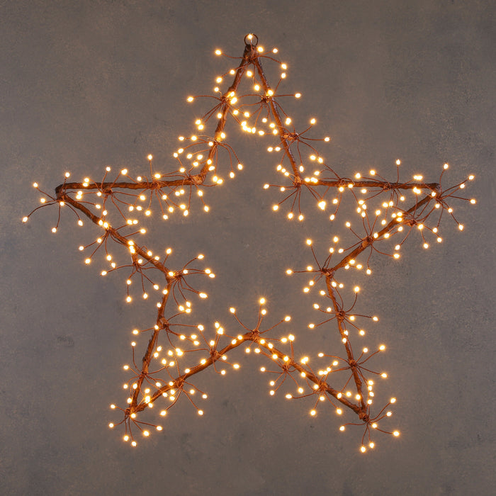 Luca Lighting Ster Dandelion met Warm Witte LED - Ø58 cm - Bruin