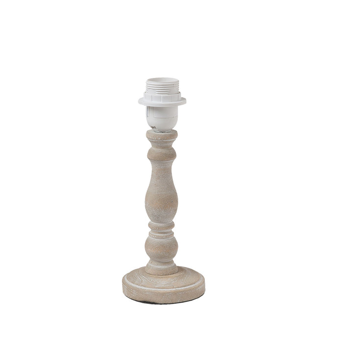 Clayre & Eef Lampenvoet Ø 10x26 cm Bruin Hout