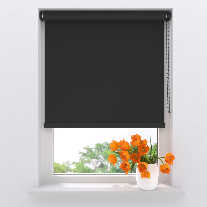 Rolgordijn Easy Soft Verduisterend Black 100 x 190