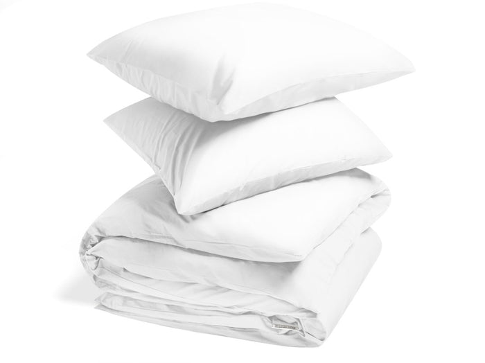 Yumeko overtrekset percal pure white 240x220 + 2|60x70