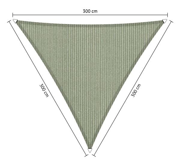 Shadow Comfort driehoek 3x3x3m Moonstone Green