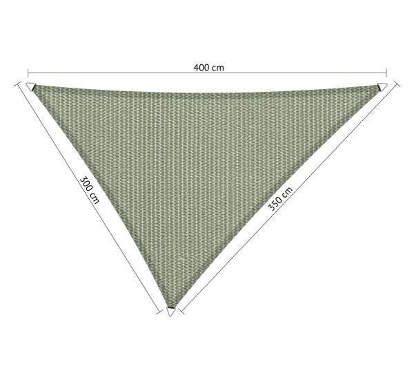 Shadow Comfort driehoek 3x3,5x4m Moonstone Green