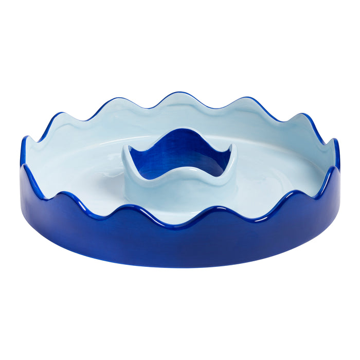 &k amsterdam Wiggle Schaal Ø 32 cm - Blauw