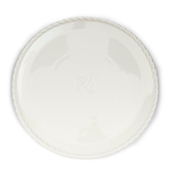 Riviera Maison Dinerbord wit, Plat bord - Elegant Twist - Porselein