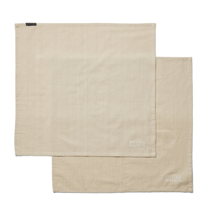 Riviera Maison Stoffen servetten set - Whisper Flax