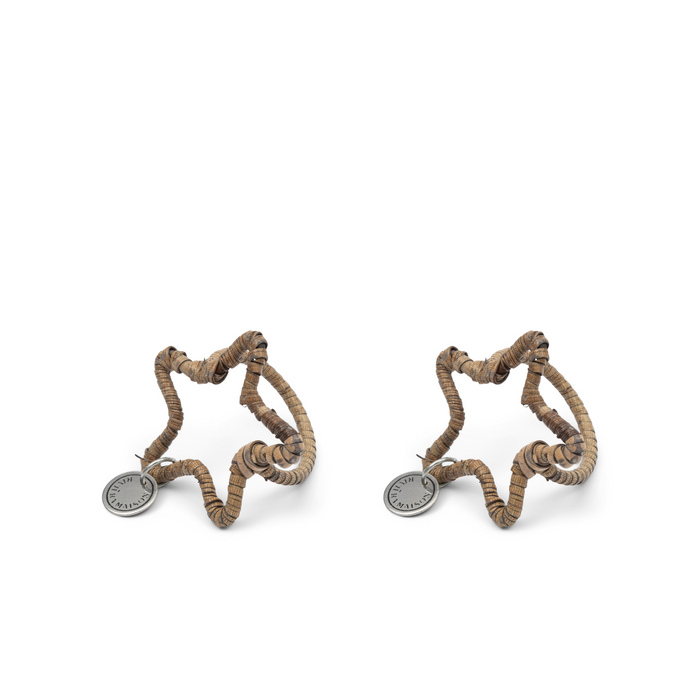 Riviera Maison Servetringen, Bruin - Pretty Star - 2 stuks