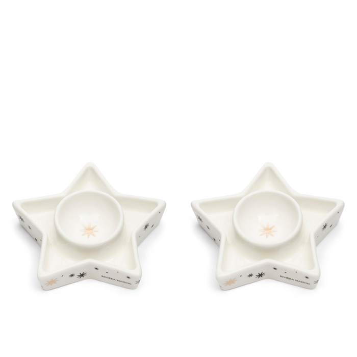 Riviera Maison Eierdoppen, Wit - Magical Christmas - 2 stuks