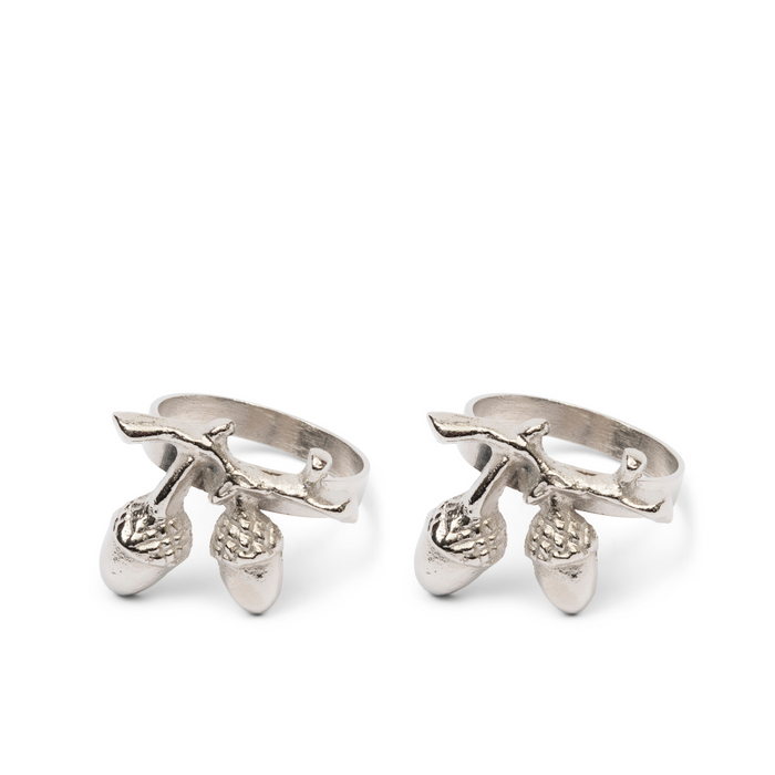 Riviera Maison Servetringen, Zilver - Acorn - 2 stuks