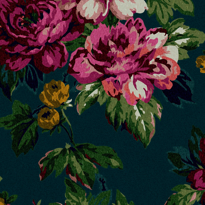 Joules vliesbehang Invite Floral Peacock
