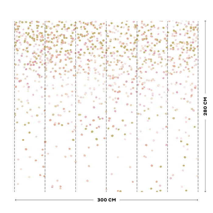 Art for the Home Confetti Fotobehang 280x300 cm