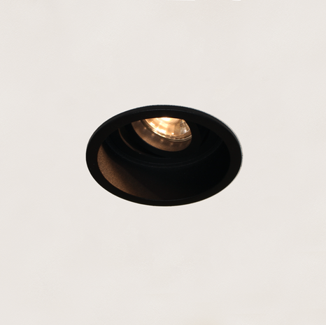 Artdelight Inbouwspot Rexi Zwart GU10 Rond 1 Lichts