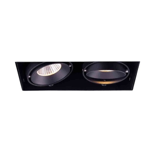 Artdelight Inbouwspot Zwart Trimless GU10 Incl. Stucrand