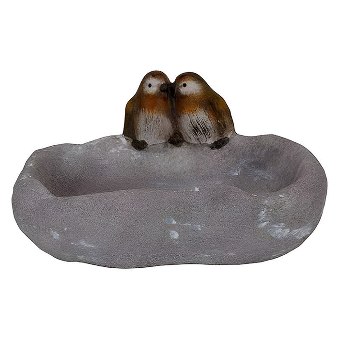 Cosy & Trendy Vogelbad|voederschaal - grijs - kunststof - D20