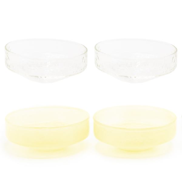 Brût Homeware, Schaaltjes Claude, helder | geel topaas, set van 4