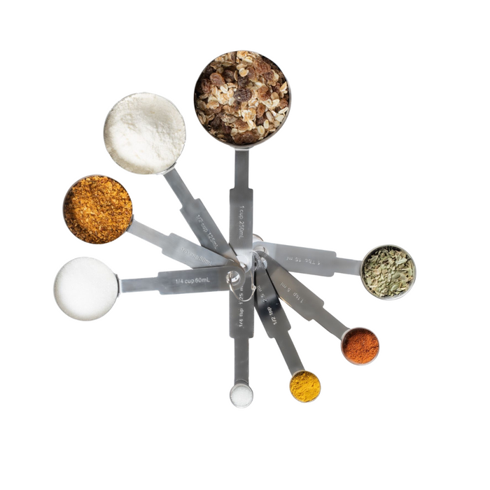 Cookinglife Maatlepels|Maatschepjes - RVS - 8-Delig