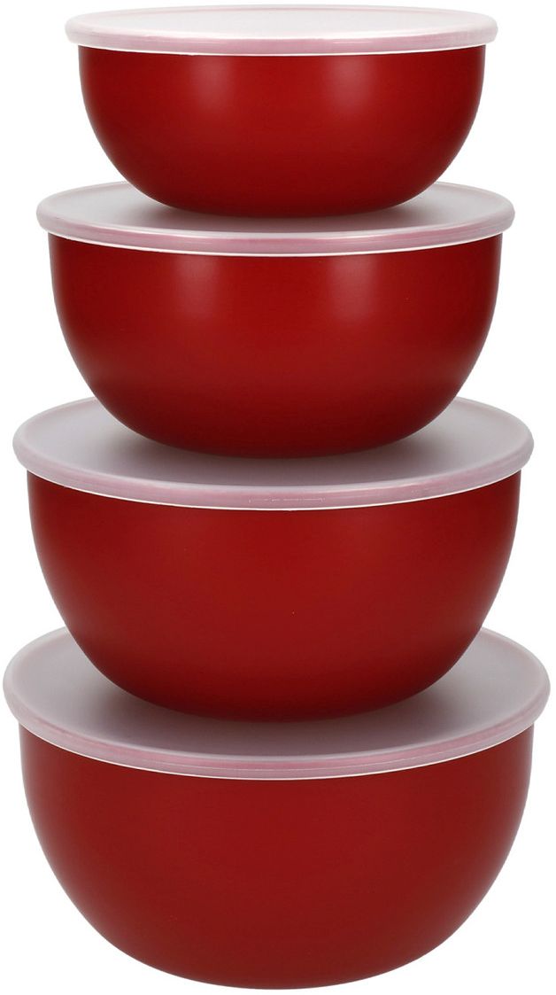 KitchenAid Beslagkom | Mengkom Core Keizerrood - met deksels - 4 Stuks