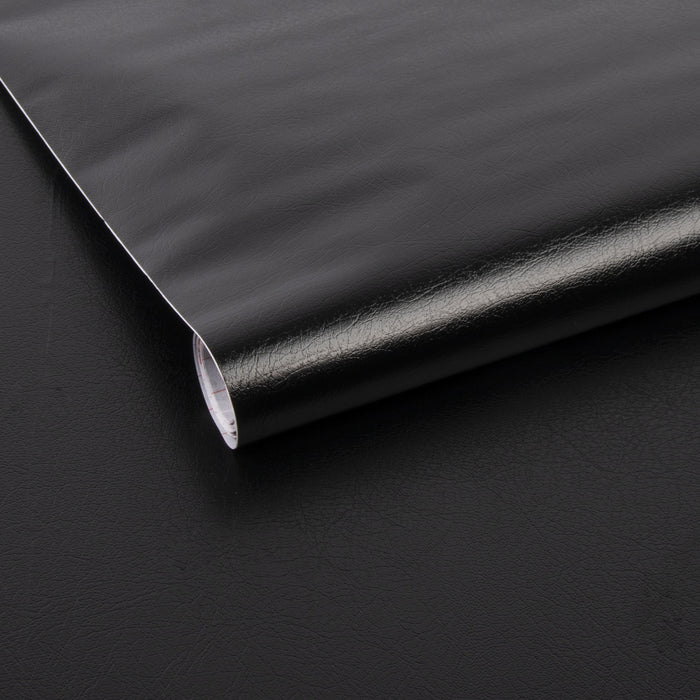 d-c-fix | Zelfklevende Decoratiefolie - Leer zwart - 200x45 cm
