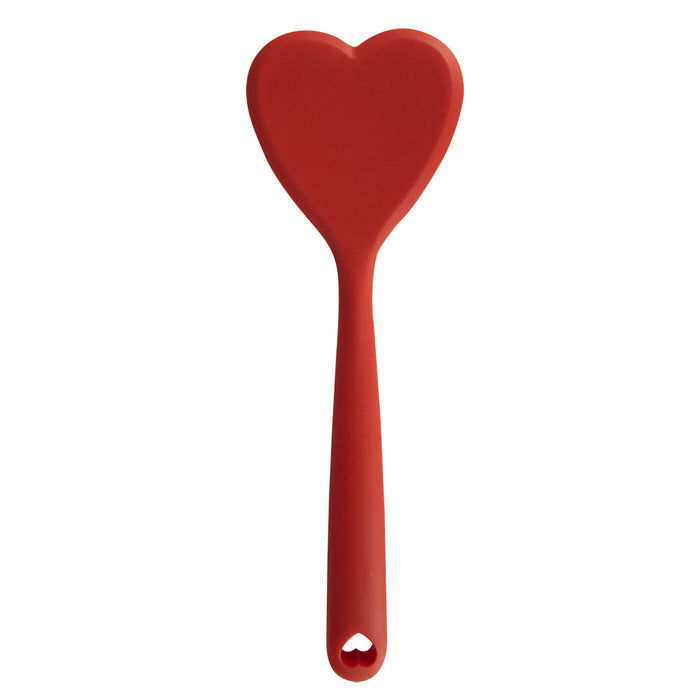 Clayre & Eef Spatel 28x9 cm Rood Siliconen Hartvormig