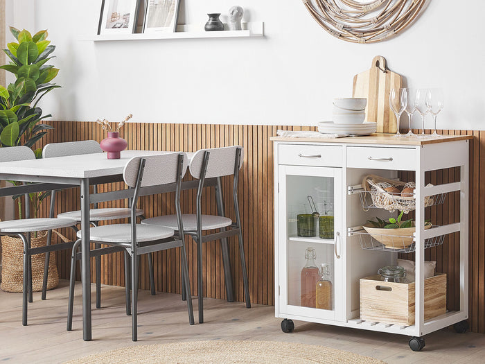 Beliani - BOVES - Keukentrolley - Wit - MDF