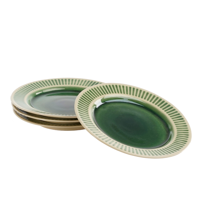 Mica Decorations Elice Ontbijtbord - Set van 4 - Ø21,5 cm - Keramiek