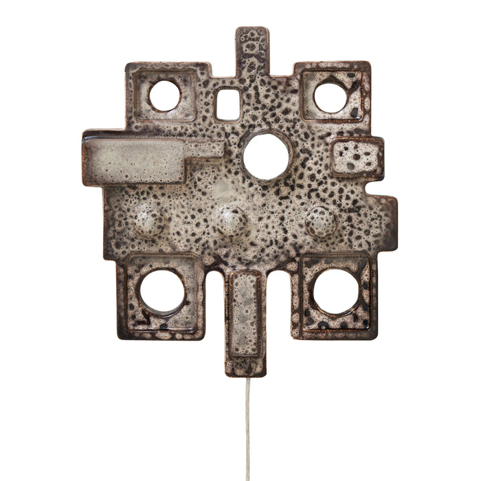 HKliving Ceramic Wandlamp - Relief