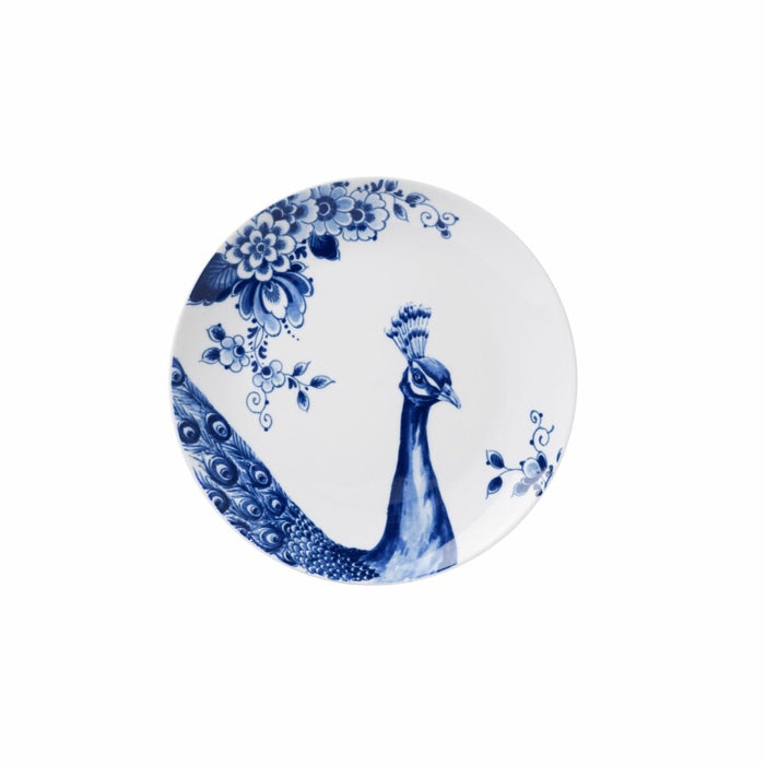 Heinen Delfts Blauw | Ontbijtbord Paauw Blauw | Ø 19 cm.