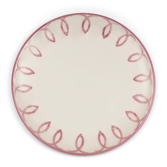 Riviera Maison ontbijtbord Roze gekleurde print - Menton - Aardewerk