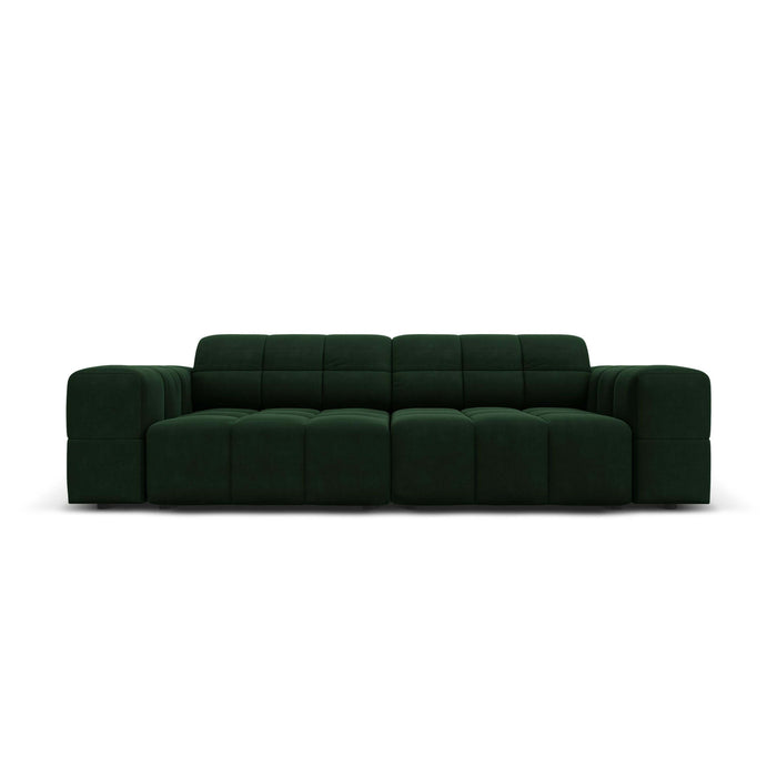 Cosmopolitan Design Chicago 3-zitsbank - Velvet - Flessengroen