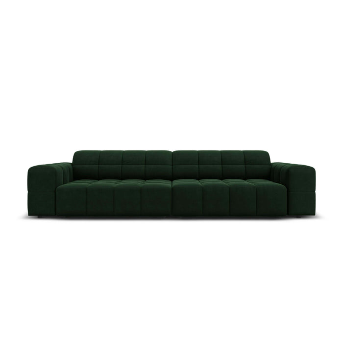 Cosmopolitan Design Chicago 4-zitsbank - Velvet - Flessengroen