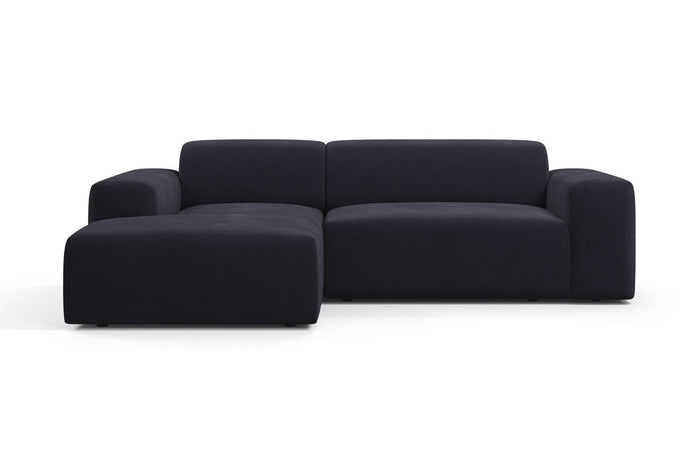 NADUVI Collection Nina Hoekbank Links - Velvet - Marineblauw