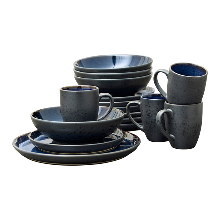 Bitz Gastro Serviesset 16-delig - Blauw
