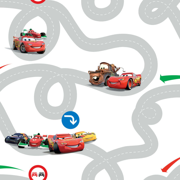Noordwand Kids at Home Behang Cars Racetrack meerkleurig DF72599