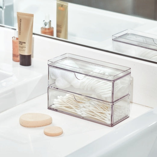 iDesign - Mini Ladekastje, 2 Lades, 17.8 x 7.6 x 11.4 cm, Kunststof, T