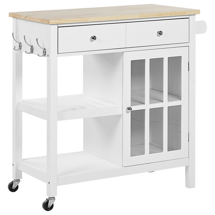 Beliani - GENOA - Keukentrolley - Wit - MDF