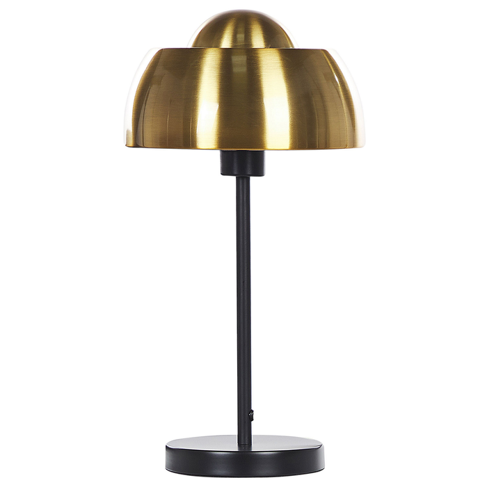 Beliani - SENETTE - Tafellamp - Zwart|Goud - Metaal