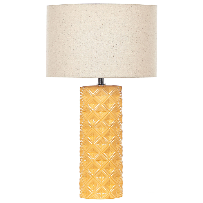 Beliani - BALONNE - Tafellamp - Beige - Keramiek