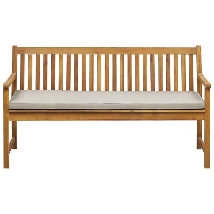 Beliani-VIVARA L-Tuinbank-Lichte houtkleur|Beige-FSC® acaciahout