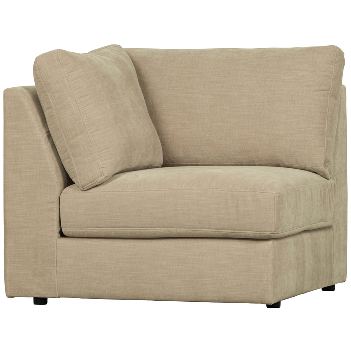 vtwonen Family Hoek Bank Element - Polyester - Zand - 85x96x96